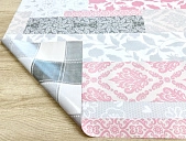 картинка Клеенка ПВХ столовая двухсторонняя Double Print 0,2*1,37*20мм, ПВХ мод. ST5592-1/5074-5 — Великий Путь